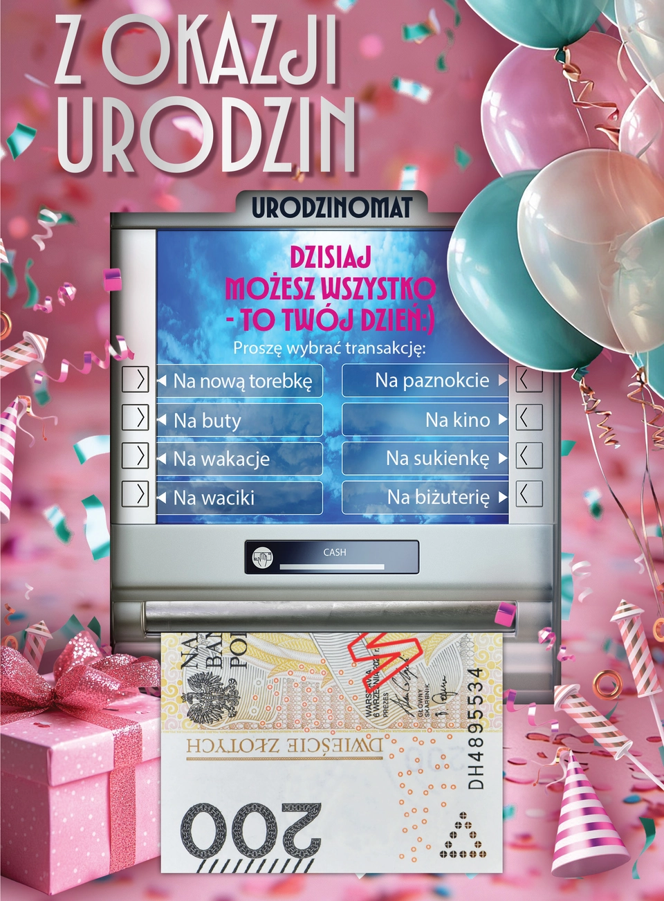 Karnet Grande Money nr 1 - przód