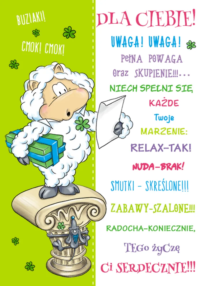 Karnet Smile nr 1 - przód