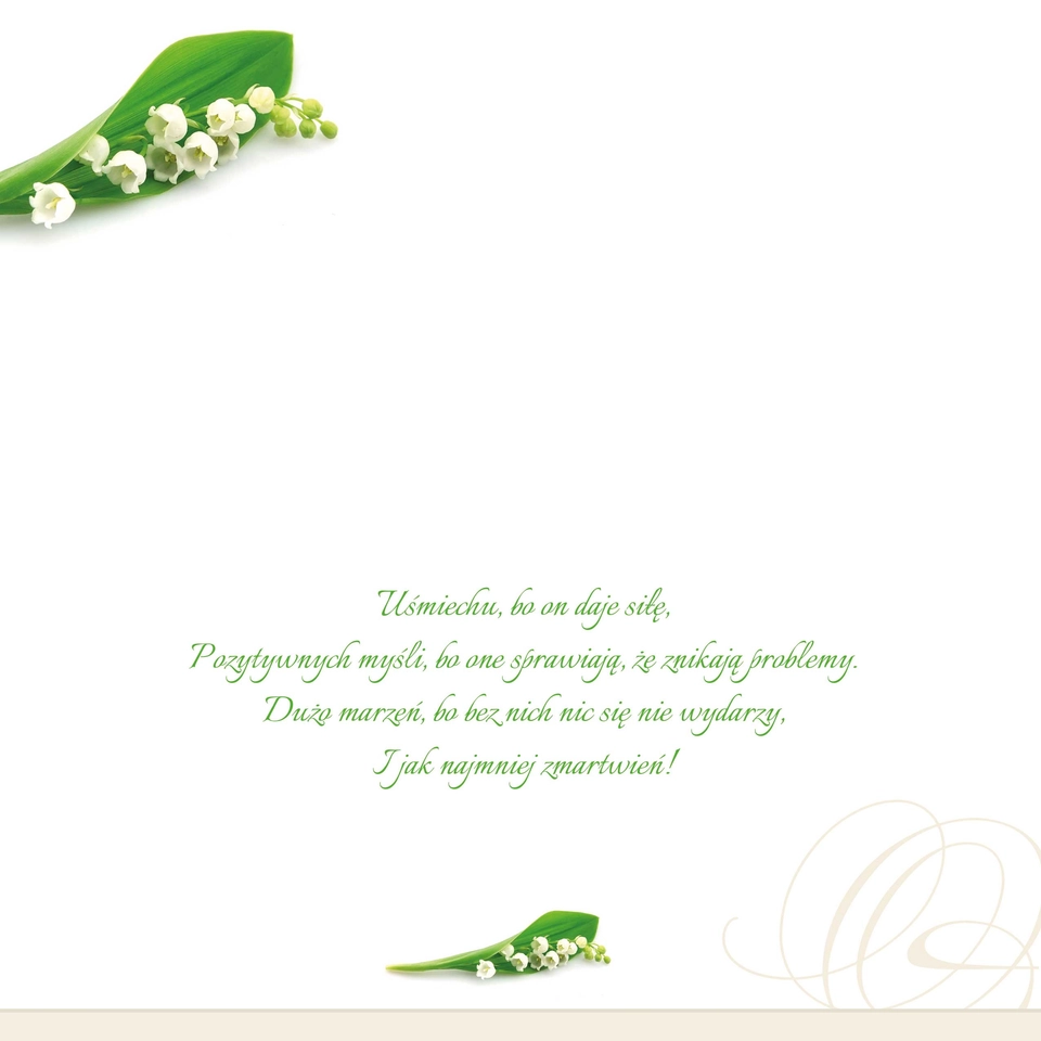 Karnet Flowers nr 1 - środek