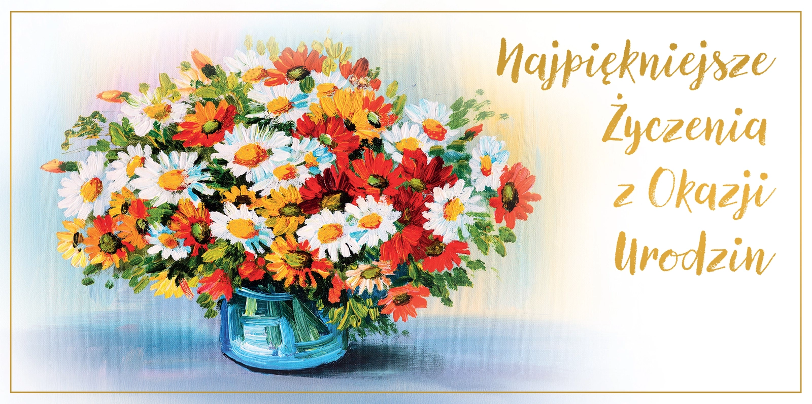 Karnet Flowers nr 10 - przód