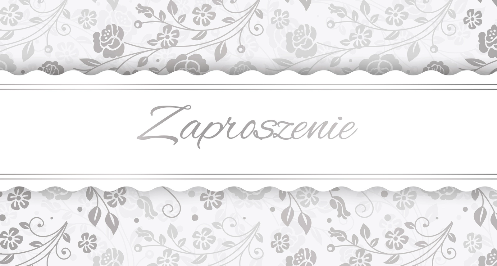 Zaproszenie Style nr 11 - przód