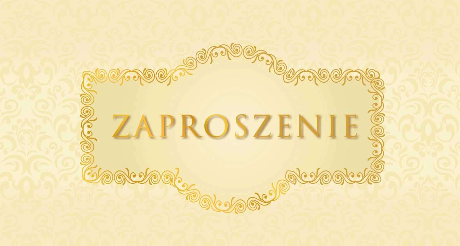 Zaproszenie Style nr 12 - przód