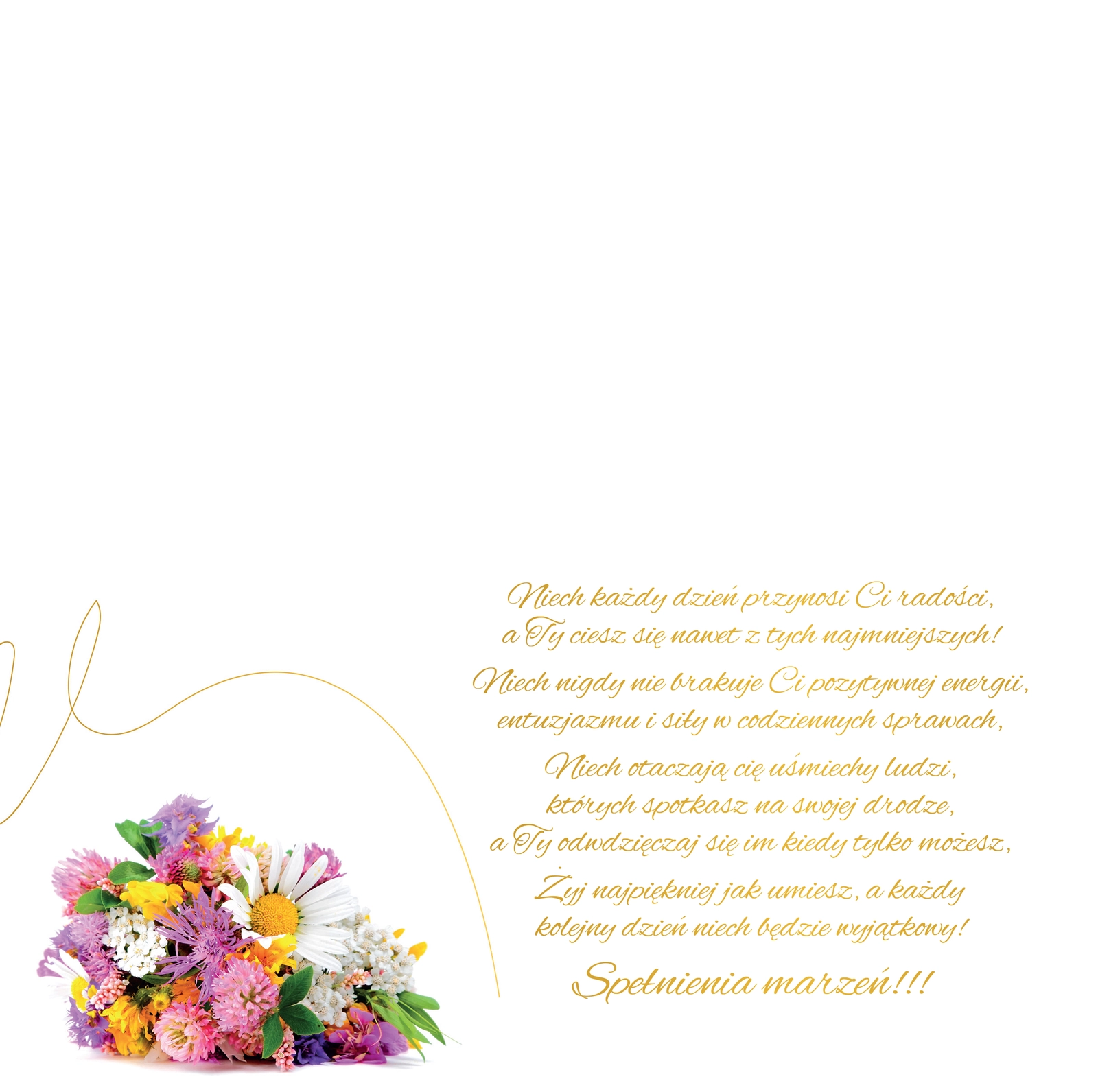 Karnet Flowers nr 12 - środek