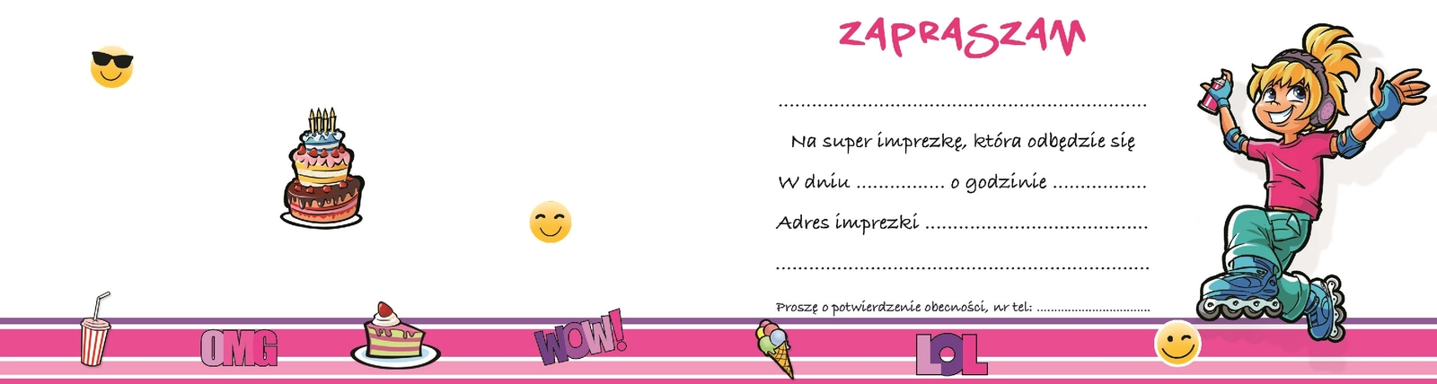 Zaproszenie Young nr 13 - środek