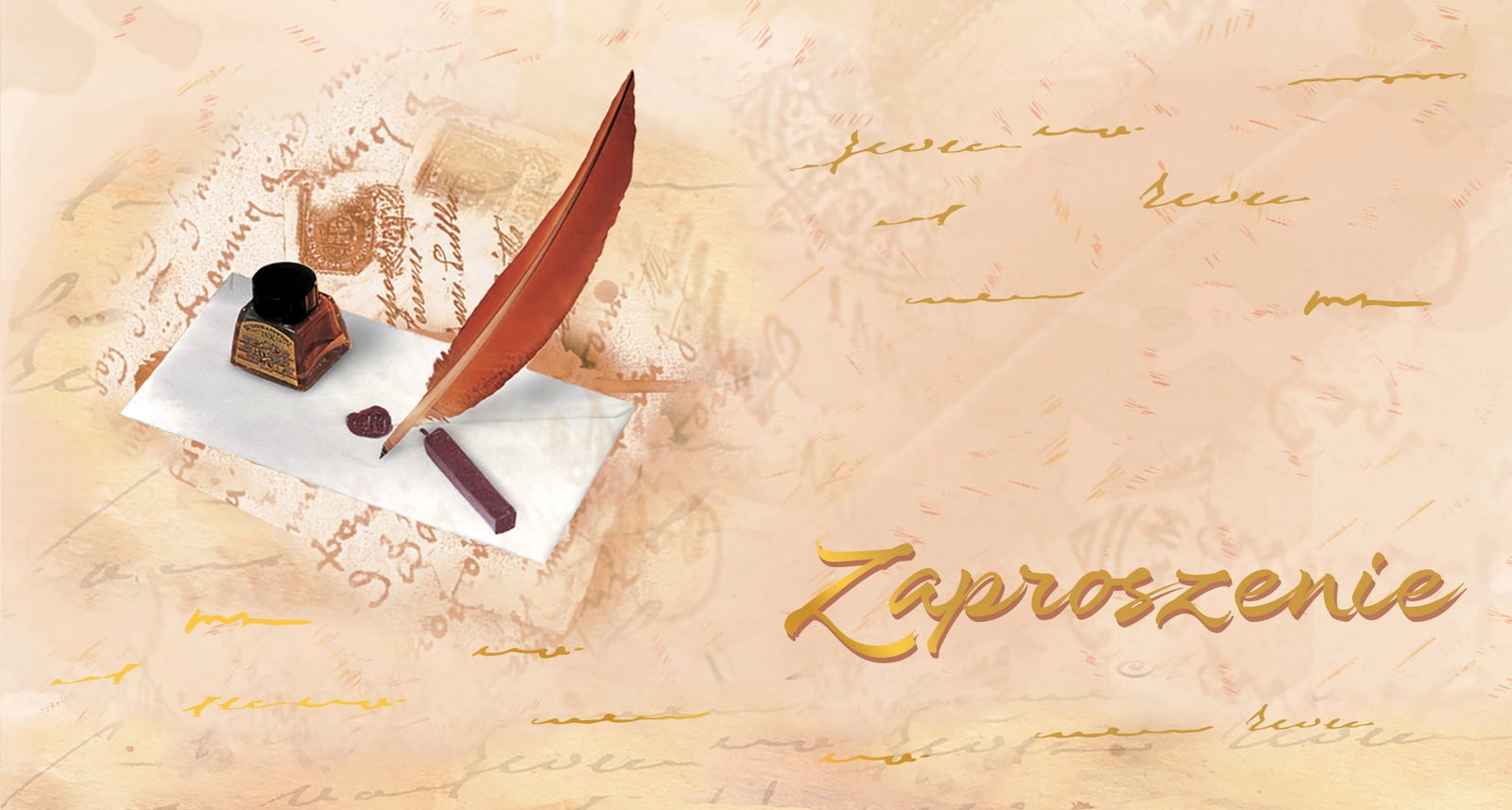 Zaproszenie Style nr 14 - przód