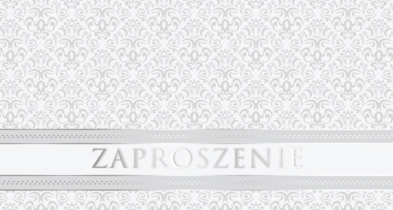 Zaproszenie Style nr 15 - przód