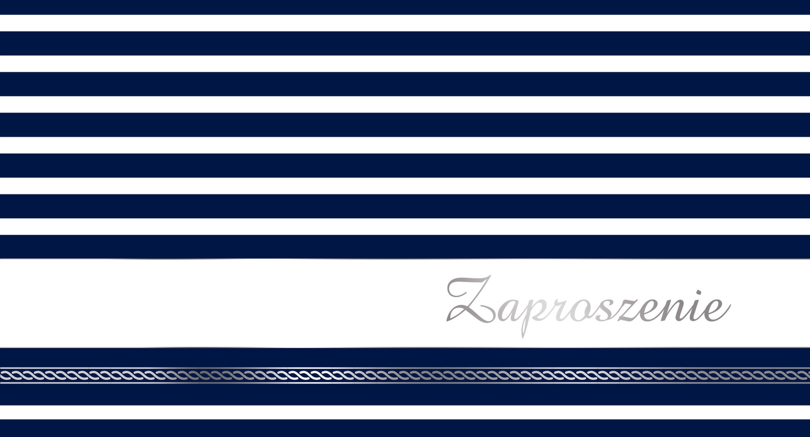 Zaproszenie Style nr 16 - przód