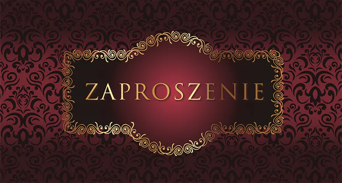 Zaproszenie Style nr 3 - przód