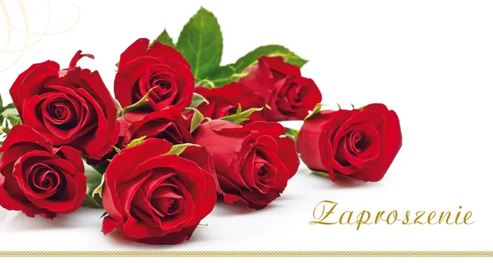 Zaproszenie Flowers nr 3 - przód