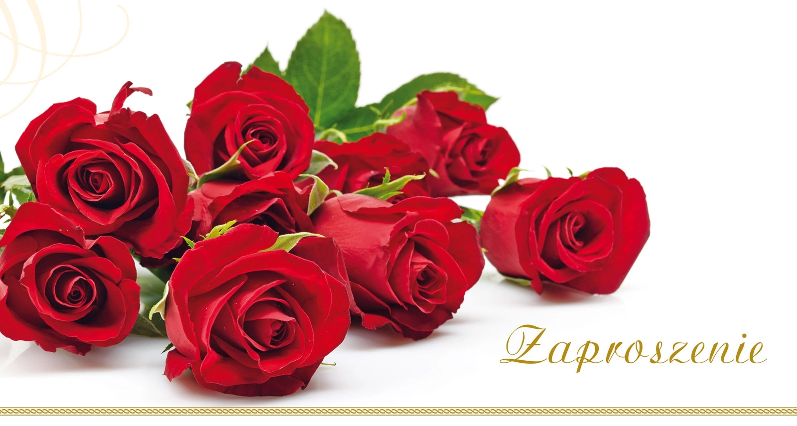 Zaproszenie Flowers nr 3 - przód