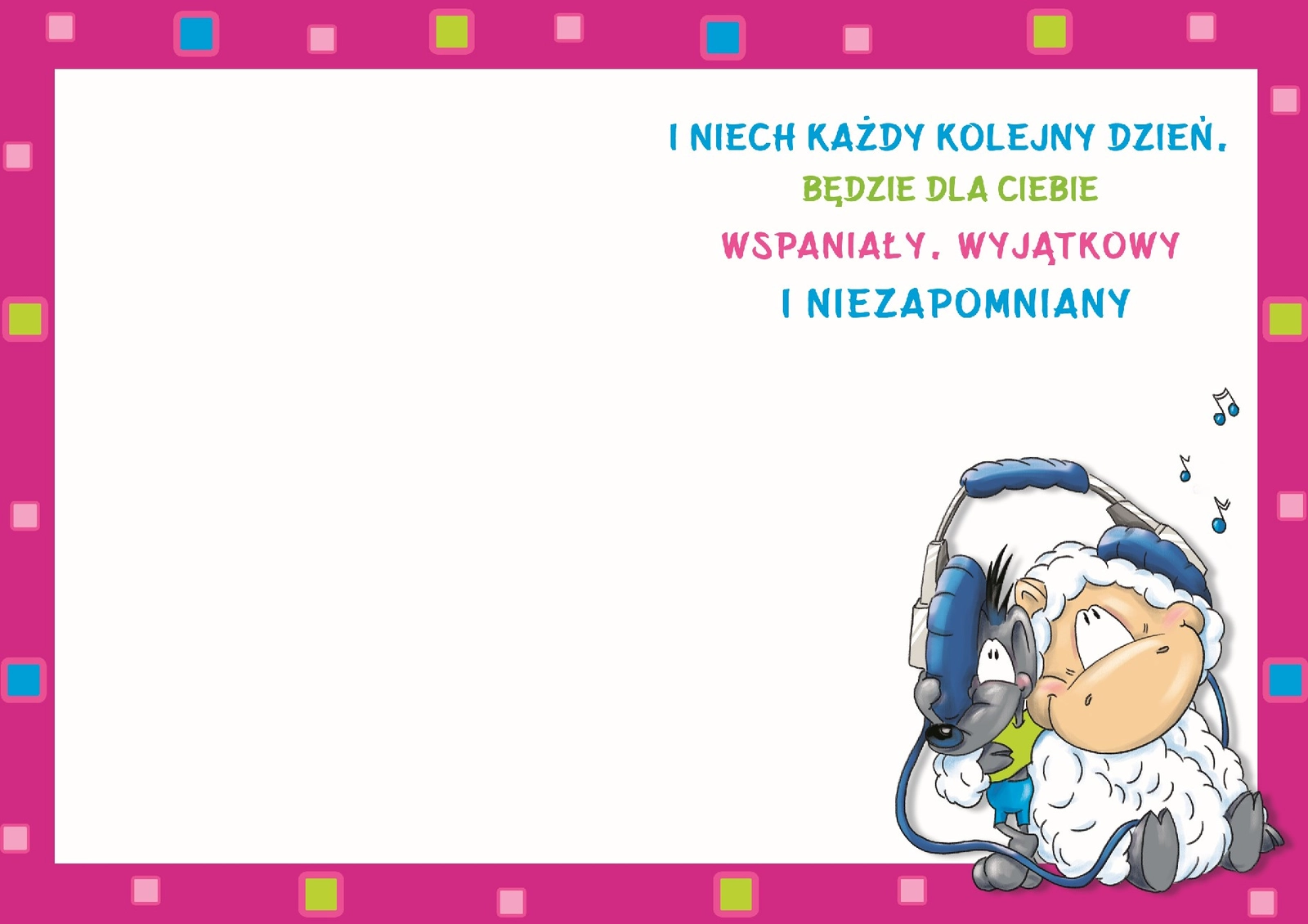 Karnet Smile nr 3 - środek