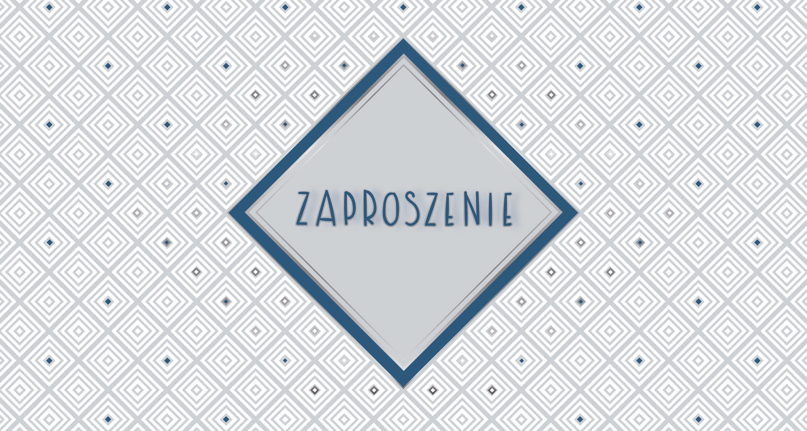 Zaproszenie Style nr 4 - przód