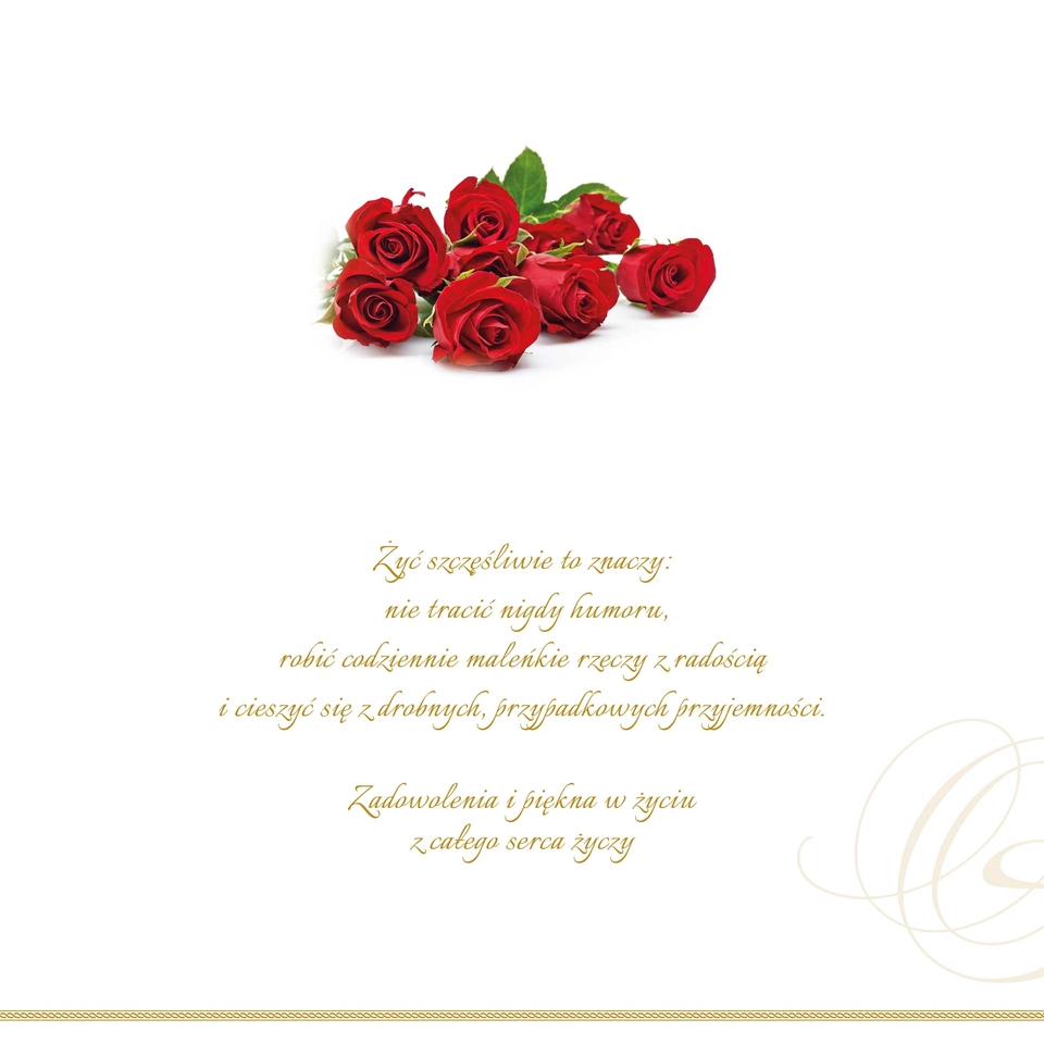 Karnet Flowers nr 5 - środek