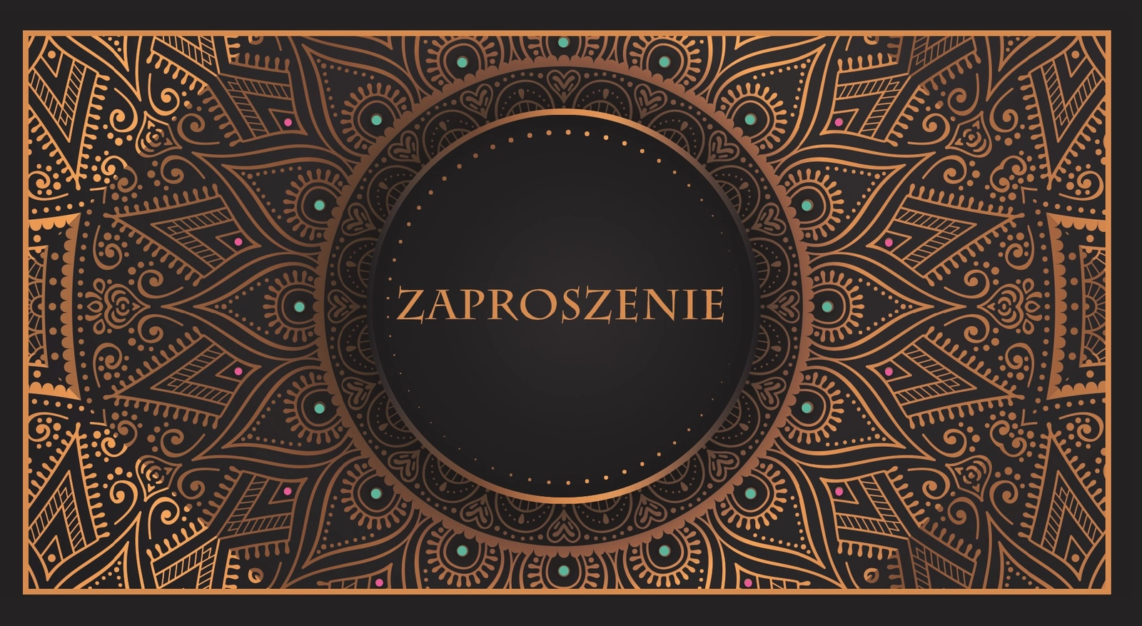 Zaproszenie Style nr 6 - przód