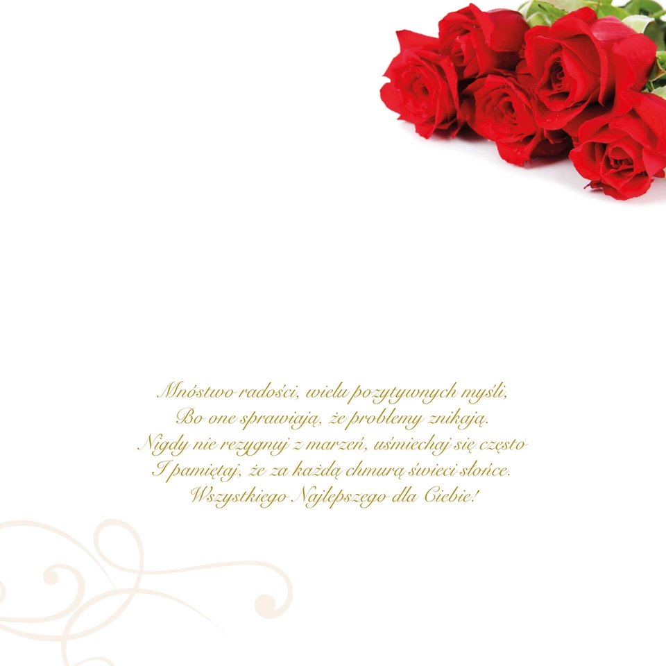 Karnet Flowers nr 6 - środek