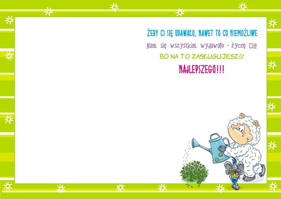 Karnet Smile nr 6 - środek