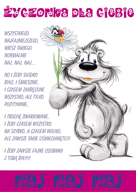 Karnet Happy nr 8 - przód