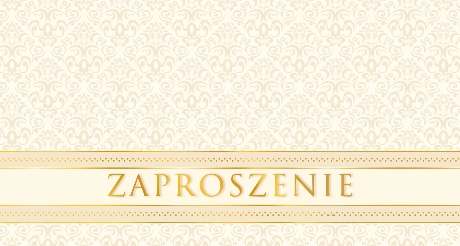 Zaproszenie Style nr 9 - przód