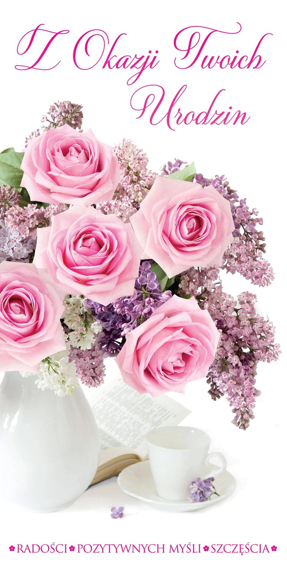 Karnet Flowers nr 9 - przód