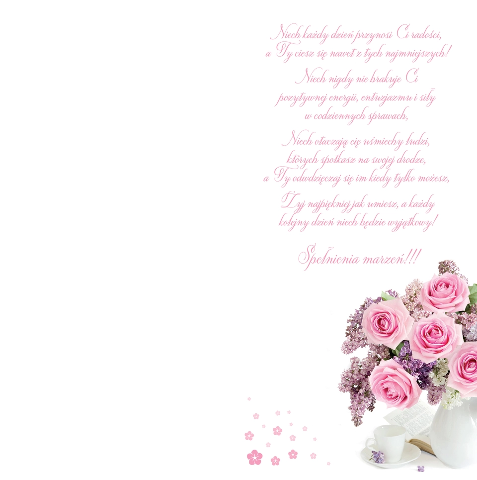 Karnet Flowers nr 9 - środek